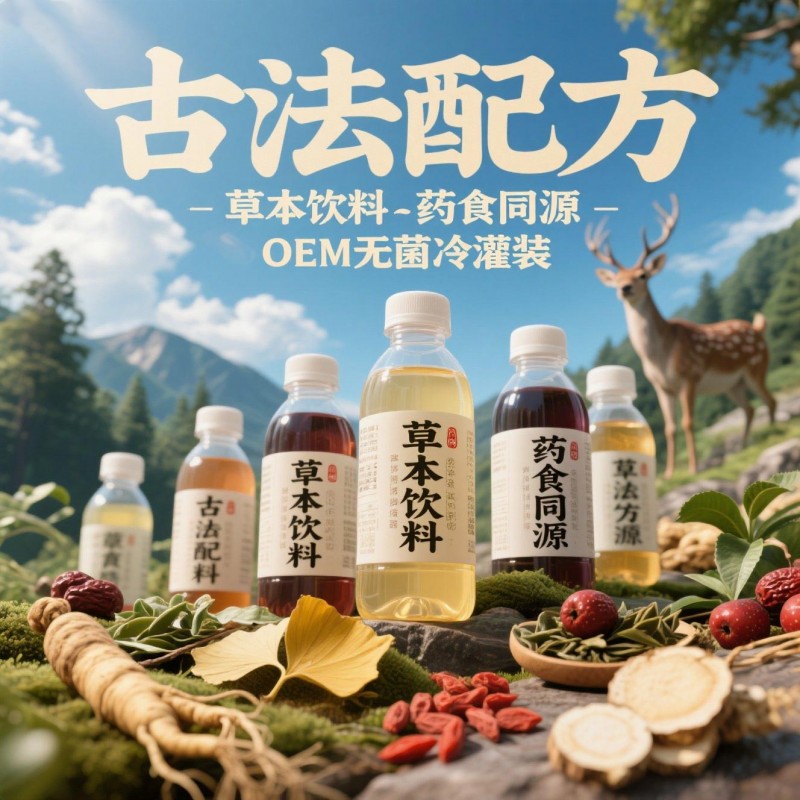 河北晟坤提供无菌冷灌装药食同源饮品古法草本饮品代工