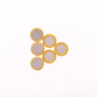 厂家销售圆形铜包边不锈钢丝网滤片