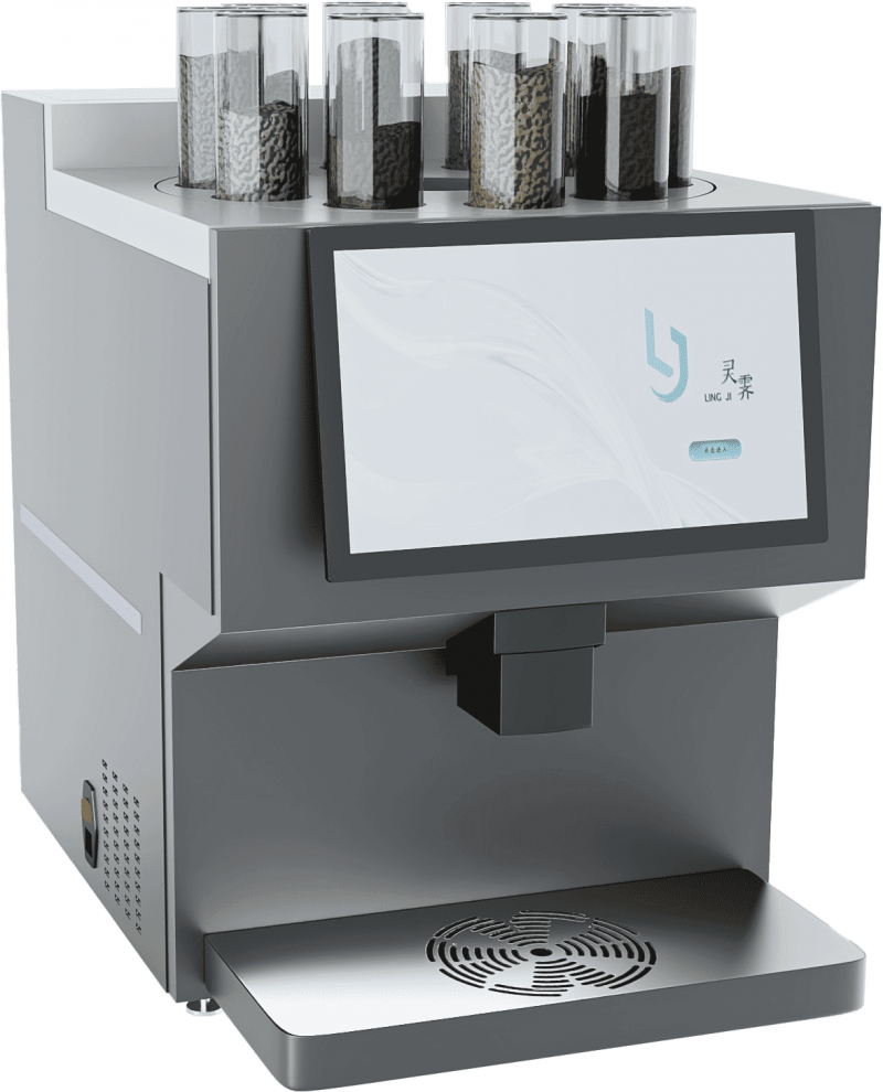 AI+养生概念新赛道~灵霁AI鲜萃植物饮品机！