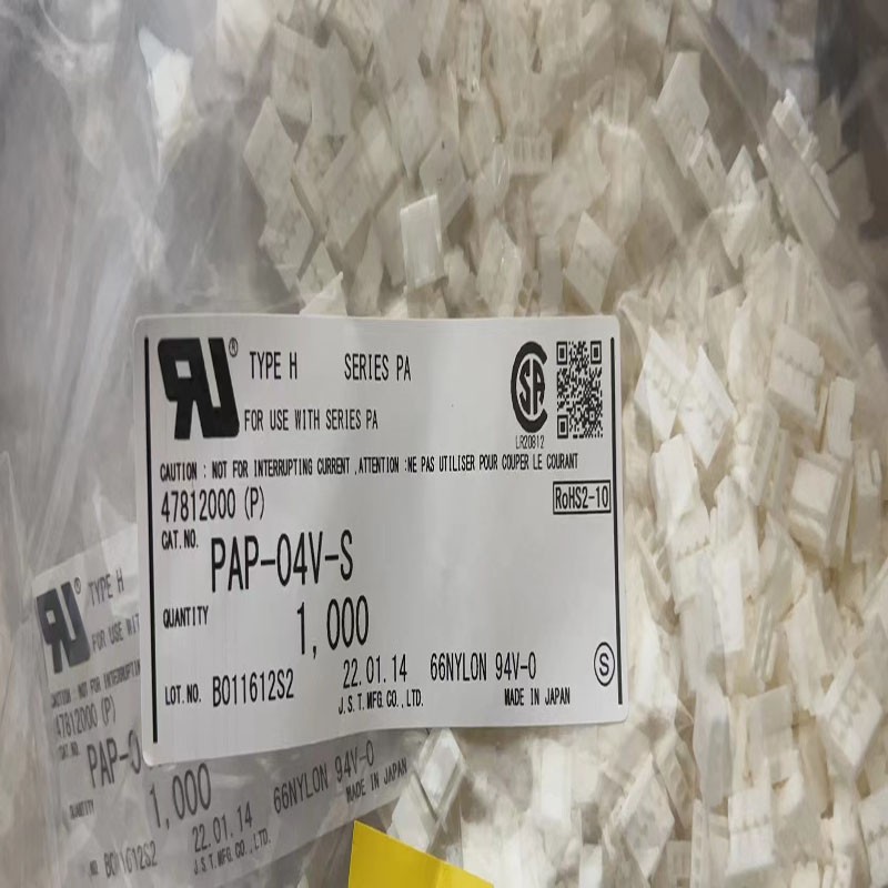 JST压着端子PA系列4pin 3A