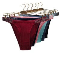 跨境外贸侧双带烫钻性感女式三角裤亚马逊货源厂家欧美女士内裤