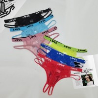 云梦妮跨境电商女士丁/T字裤开裆裤性感外贸丁字裤蕾丝女式内裤