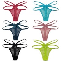 云梦妮女士内裤 性感女士纯色蕾丝丁字裤