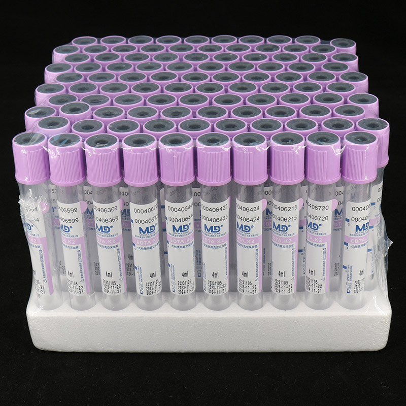 紫色EDTA-K2抗凝PET真空采血管_抽血管_血常规管