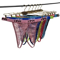 外贸性感情趣开档透气字母腰带女士丁字裤