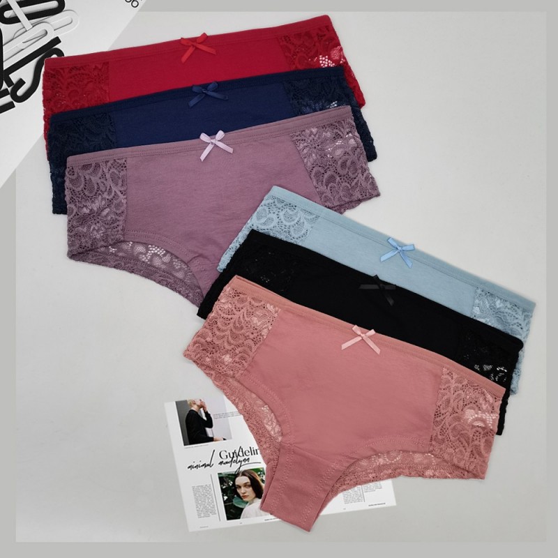 跨境外贸现货蕾丝性感透气女式三角裤
