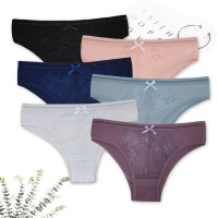 外贸棉加蕾丝女士内裤性感女式内裤云梦妮女士三角裤