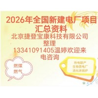 2026年规划中热电厂项目有哪些项目如下阶段从立项到开工在建