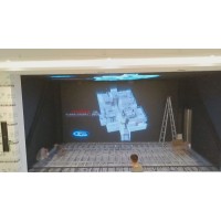 时代中视制作裸眼3D虚拟舞台 高清45度反射成像透明膜