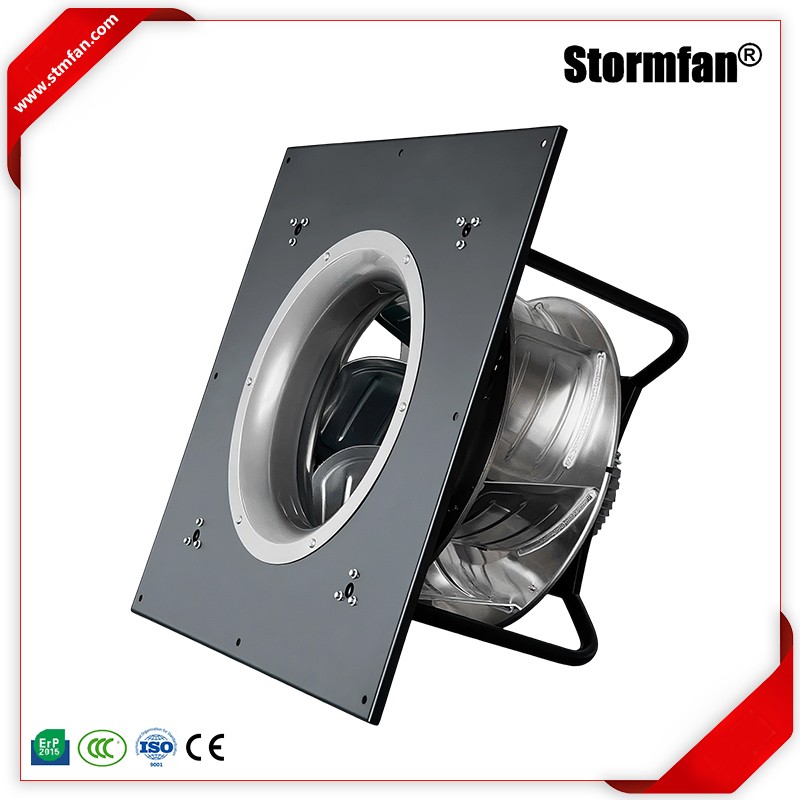 斯托姆直径500mm带支架净化防水工业带调速后倾离心风机冷库