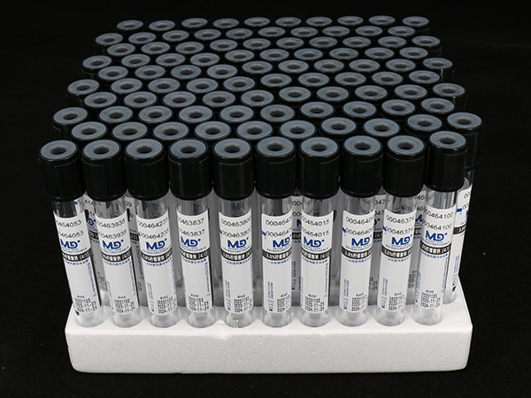 黑色管帽含3.8%柠檬酸钠1:4抗凝PET真空采血管_血沉管