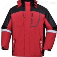 雷克兰BR11红黑色反光条防寒服户外