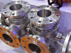 不锈钢三通球阀Q44F 法兰二通球阀