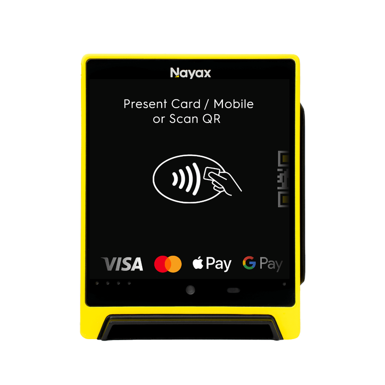 Nayax海外支付VPOS Media4非现金支付NFC扫码