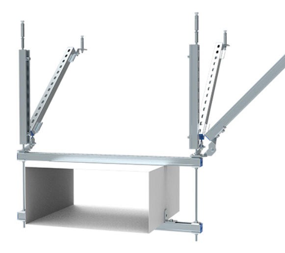 风管抗震支吊架太阳能光伏C型钢支架钢结构热镀锌