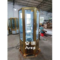 六角旋转保鲜冷藏展示柜玻璃旋转柜