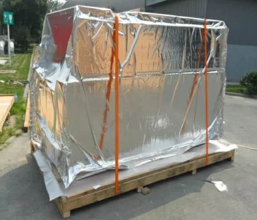 大型机器设备打包出口真空铝塑包装立体袋